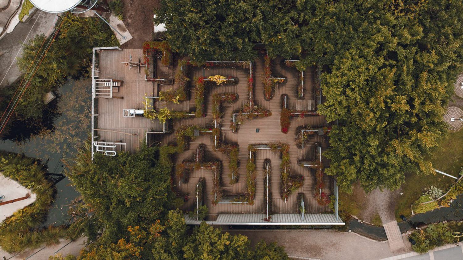 Labyrint i parken